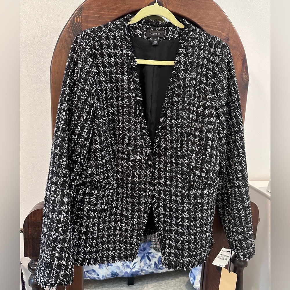 Halogen Blazer Tweed Jacket